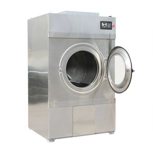 Machine de séchage industrielle entièrement automatique en acier inoxydable, équipement de blanchisserie commercial pour le séchage des vêtements humides, électrique - Product Image 2