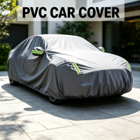 Housse de voiture en PVC 250 g/m² pour toutes les saisons, imperméable, anti-poussière et personnalisable