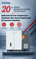Compresor de Aire de Tornillo de 55kW Directo de Fábrica, Configuración Estacionaria con Certificación CE y 5 Años de Garantía