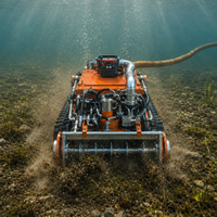 Robot Pengeruk Bawah Air Merek YG dengan Motor Pompa Berdaya Tinggi & Mesin untuk Pembersihan dan Perawatan Lumpur Kolam