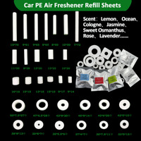 Recharge personnalisée en coton blanc pour diffuseur d'huiles essentielles, filtre absorbant pour désodorisant de voiture, bâtonnet PE