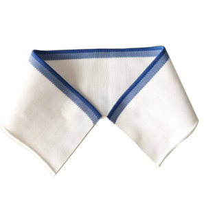 Cuello de punto plano de poliéster personalizado de color liso para camiseta, cuello de polo y cuello de canalé - Product Image 4