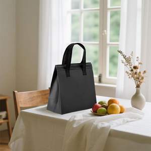 Sac isotherme pliable personnalisé avec logo, en non-tissé, imperméable et résistant à l'eau, pour la livraison de nourriture, la restauration, grand format - Product Image 4