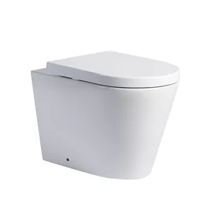 De volta à parede wc fabricação China Fornecedor floor standing toilet flush Sanitários sem aro