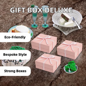 กล่องของขวัญทรงสี่เหลี่ยมขนาดใหญ่สำหรับขายส่ง วัสดุกระดาษลูกฟูก เคลือบด้าน ปั๊มนูน ปั๊มลาย สำหรับวันวาเลนไทน์ - Product Image 2