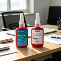 Adhésif anaérobie liquide à viscosité moyenne, résistant à l'huile, à base de méthacrylate, pour le verrouillage des filetages métalliques, fabriqué par SUCAI Source Factory