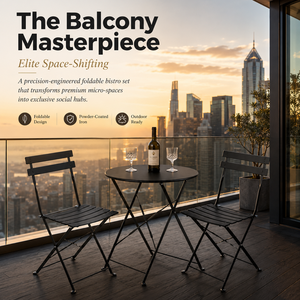 Ensemble <span class=keywords><strong>de</strong></span> mobilier <span class=keywords><strong>de</strong></span> <span class=keywords><strong>bistrot</strong></span> minimaliste en métal 3 pièces, table et <span class=keywords><strong>chaises</strong></span> pliantes en fer pour projets résidentiels, <span class=keywords><strong>lot</strong></span> en gros - Product Image 5