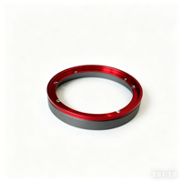 Adaptateur de caméra en alliage d'aluminium ou en acier inoxydable sur mesure, usiné avec précision par CNC, support métallique anodisé rouge pour caméras d'action