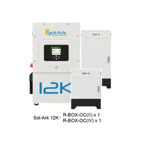 Pytes power supply system 15kw home power supply solar system lithium battery system with Sol-ark inverter