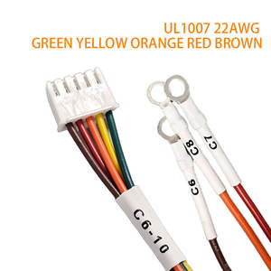 SMH250 ชุดสายไฟเชื่อมต่อแบบวงกลม 5 พิน UL1007 22AWG ชุดสายไฟฟ้าสำหรับสัญญาณคอนโทรลเลอร์แบบฝัง - Product Image 4