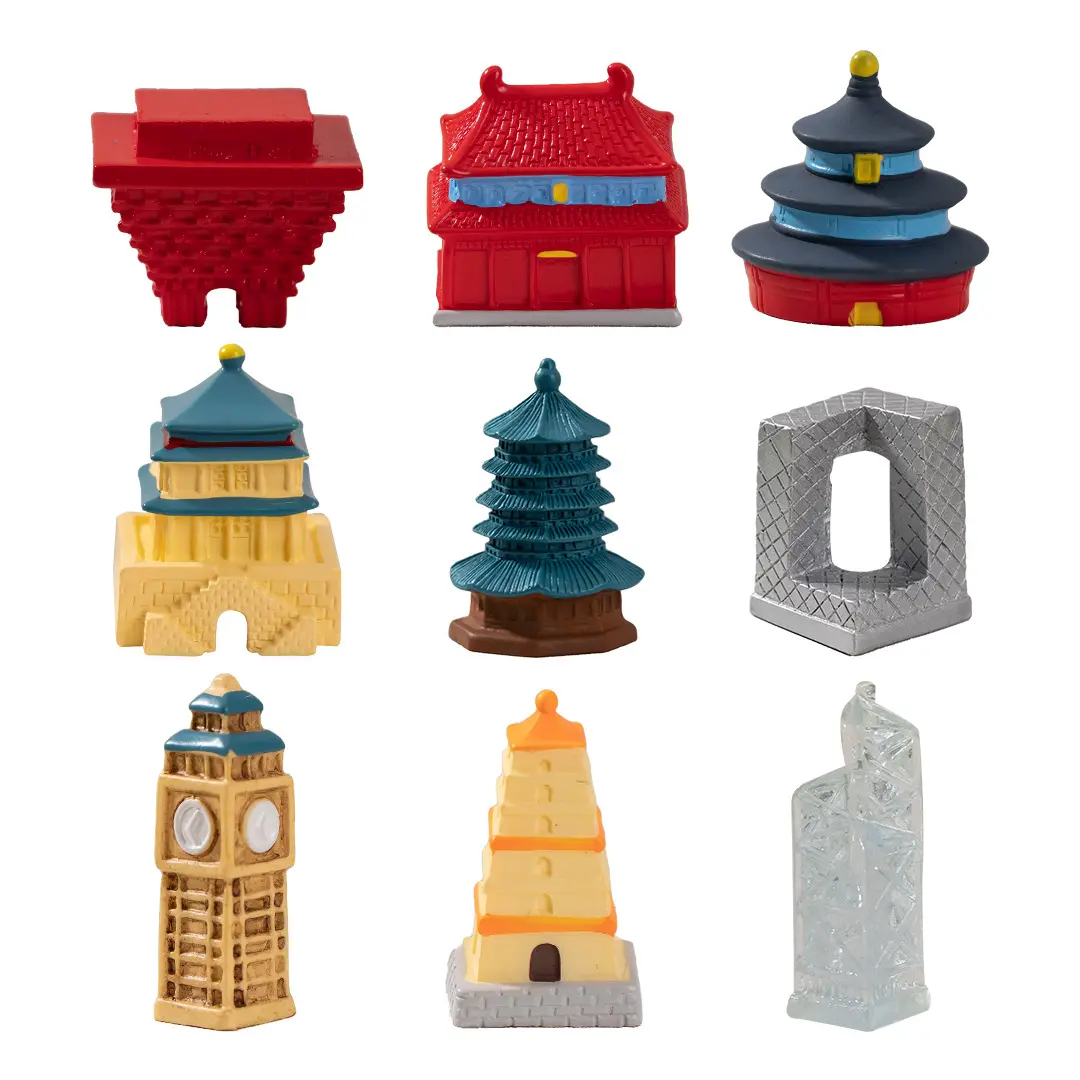 Cross-border foreign trade microlandscape simulation of world monuments and landmarks DIY landscape decoration accessories