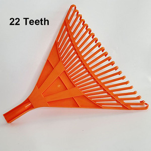 Râteau à feuilles de jardin en plastique de qualité supérieure Panama Market 22 <span class=keywords><strong>dents</strong></span> avec long manche en bois - Product Image 1