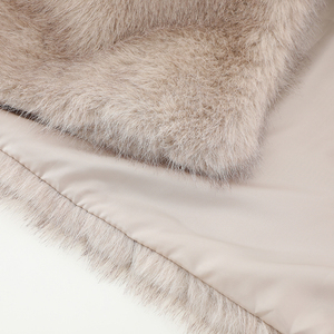 <span class=keywords><strong>Manteau</strong></span> d'hiver chaud en fausse <span class=keywords><strong>fourrure</strong></span> longue et duveteuse pour femme, style court, vêtements d'hiver en gros - Product Image 6