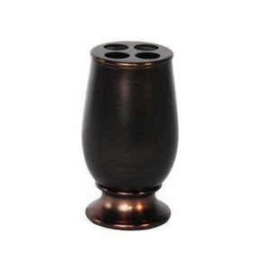 Support de brosse à dents en gros, dernier Design de décoration fantaisie de luxe moderne, support de brosse à dents en cuivre mat fini décoratif - Product Image 2