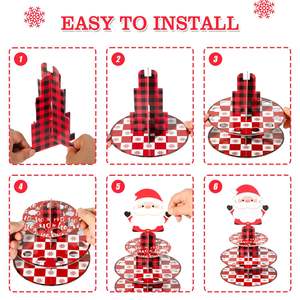 Cross-Border New <b>Christmas</b> Piggy Bank Decoration Stainless Steel Desktop Decorative Cash <b>Gift</b> <b>Box</b> Cake Stand - Product Image 2