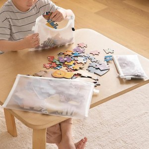 Pochette zippée en nylon maillé A4 A5 A6, sacs de rangement étanches pour étudiants, fournitures de bureau, organisateur, trousse de maquillage, sac de voyage - Product Image 4