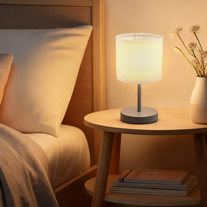 Liteng Modern Nordic Handmade Eco-Friendly Linen Fabric Cylinder Detachable <strong>Lampshade</strong> <strong>for</strong> Chandelier Floor/Table <strong>Lamps</strong> KD Model - Product Image 2
