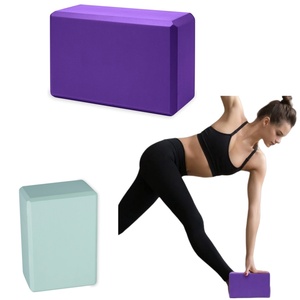 Đa màu sắc sinh thái thân thiện biểu tượng tùy chỉnh chống trượt EVA bọt Yoga khối bán buôn với logo nút chai Yoga khối - Product Image 4