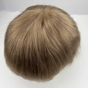 Perruque en dentelle pour hommes, très vendue, avec base en dentelle complète, confortable et respirante, cheveux Remy pour hommes - Product Image 6