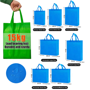 Ecológico reutilizable publicidad comestibles <span class=keywords><strong>Pp</strong></span> laminado tela no tejida bolso de compras bolso de mano - Product Image 3