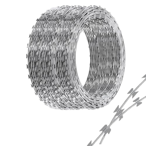 <span class=keywords><strong>ลวดหนาม</strong></span>เหล็กชุบสังกะสีแบบม้วน รุ่น BTO22 450 มม. สำหรับรั้วรักษาความปลอดภัยทางทหารและเรือนจำ - Product Image 1