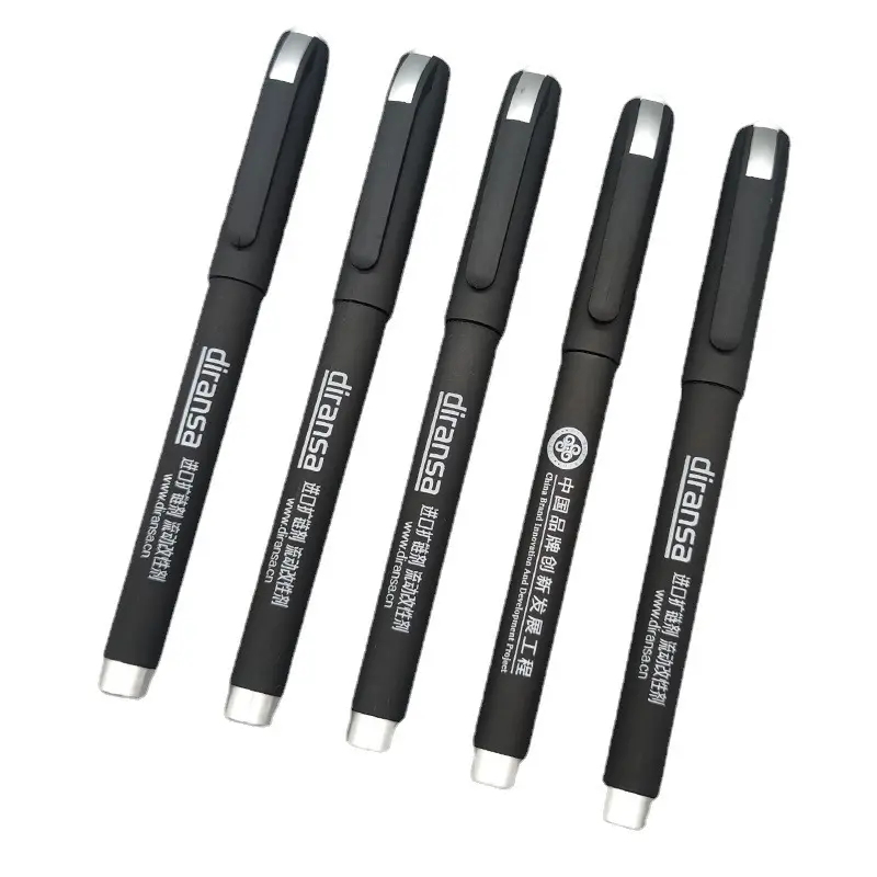 Penna gel di fascia alta con penna regalo aziendale con logo personalizzato nero firma penna