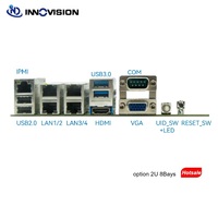 Servidor en Rack Empresarial 1U 2U con Firewall LAN 4GBe, Chipset 1*IPMIC236, RAID 01,5,10, Almacenamiento NAS de hasta 64 GB en Stock
