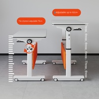 Bureau moderne en métal réglable en hauteur avec panneau Bureau d'ordinateur pliable mobile