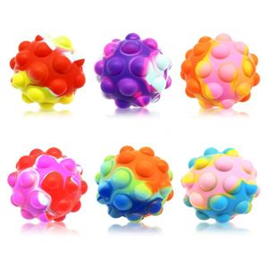 Boule à pousser en silicone en forme de 3D Pop Bubble Fidget Stress Toy New Rainbow Kid Popping Ball Pop - Product Image 6