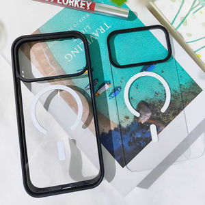 Alta calidad de lujo magnético <span class=keywords><strong>CK</strong></span> dos en uno IPhone17 funda multifunción PC carga inalámbrica cubierta trasera extraíble protección - Product Image 1