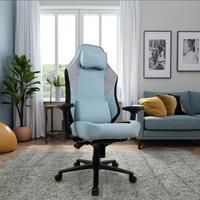 Fauteuil de gaming inclinable moderne style course, dossier haut, construction en acier, accoudoirs 3D réglables, vérin à gaz 3 positions pour