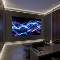 Écran LED et panneau d'affichage intérieur P1.25 P1.86 P2.5 pour cinéma maison, montage mural, vidéo HD, publicité, salle de contrôle
