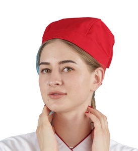 Mũ Đầu Bếp Đầu Bếp Màu Đỏ Hồng - Product Image 3