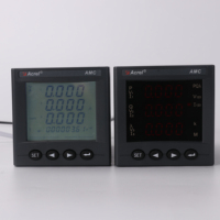 Compteur d'énergie programmable à montage sur panneau avec écran LCD CE certifié AMC72L-E4/KC AC 3P4W pour la surveillance de la consommation d'énergie