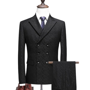 XXS-5XL American Style Fashion Men's Single Breasted Slim Breathable Plus Size Business <b>Suit</b> 2-Piece Set Coat Pants Latest - Product Image 1