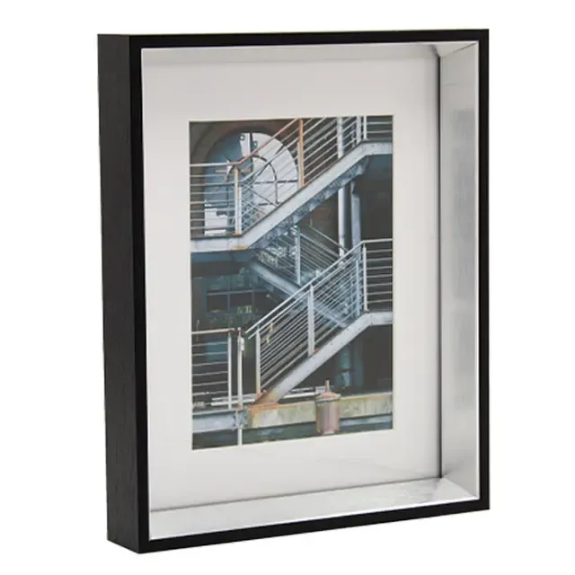 FengYuan Factory  New Design Modern Style Metal Inset Gold and Silver Color Picture Photo Frame