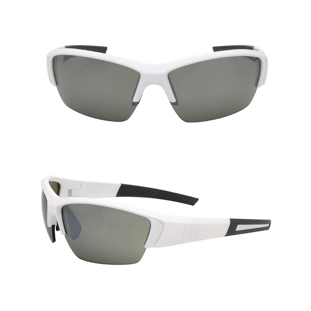 Gafas de sol blancas para hombre, lentes de protección al aire libre de alta gama, 400