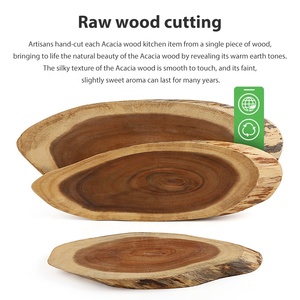 <span class=keywords><strong>Planche</strong></span> de service en bois <span class=keywords><strong>brut</strong></span> naturel et organique <span class=keywords><strong>planche</strong></span> à découper en bois d'écorce d'arbre d'<span class=keywords><strong>acacia</strong></span> - Product Image 2