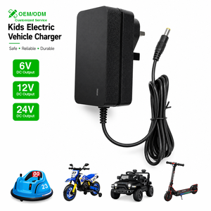 Chargeur de batterie au plomb 12V 2A avec port DC 5.5x2.1mm et prise UK pour véhicules électriques pour enfants, voitures jouets, trottinettes et karts - Product Image 1