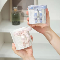 Tasse en céramique créative avec nœud en glaçure perlée, poignée 3D en forme de nœud, tasses à café durables et sûres pour les aliments 401-500ml, coffret cadeau, mug cadeau en promotion