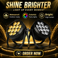12 projecteurs LED PAR sans fil DMX 4-en-1, 5-en-1, 6-en-1 étanches à piles pour DJ, discothèques, fêtes et événements, éclairage de scène