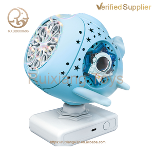 Machine de souffleur de bulles automatique en plastique de nuage d'avion spatial jouet pour enfants Version rotative de Machine de <span class=keywords><strong>bulle</strong></span> de vaisseau spatial - Product Image 4