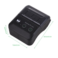 Imprimante de reçus portable 58 mm pour taxi, compatible avec les systèmes Android et iOS
