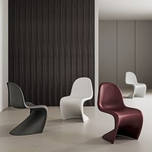 <span class=keywords><strong>Chaise</strong></span> de salle à manger en plastique Nordic Pantone, style créatif français, design viral, minimaliste moderne, personnalisable - Meubles en fibre de verre - Product Image 4