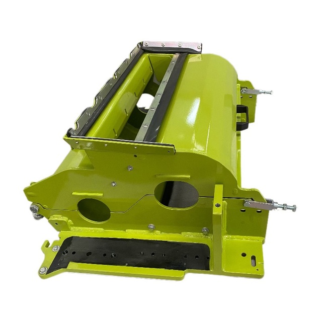 Heavy Duty Bright Green Painted Metal Enclosure Industrial Machine Front Cover With Fixed Mounting Base Bracket