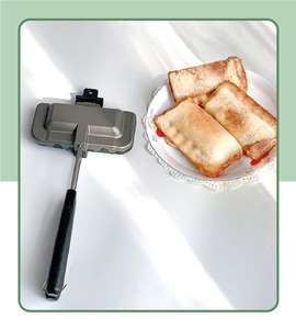 Poêle à sandwich double face pliable, gril, poêle à frire pour pain, machine à petit-déjeuner, appareil à crêpes, outils de cuisine - Product Image 2