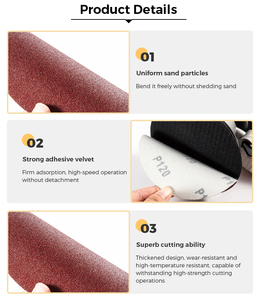 Hỗ trợ OEM & ODM Đĩa nhám gốm tím 6 inch P120 Giấy nhám 150mm dùng để mài và đánh bóng - Product Image 2