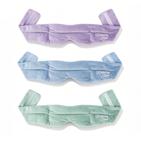 Masque pour les yeux en sel de l'Himalaya, compresses chaudes micro-ondables, masque pour les yeux personnalisable, rempli de sel naturel, masque pour les yeux en peluche douce