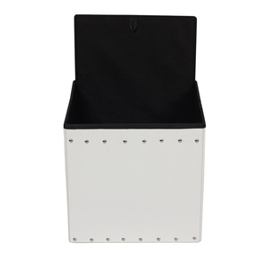 Bailey usine <span class=keywords><strong>prix</strong></span> faux pouf de rangement pliant en cuir - Product Image 3
