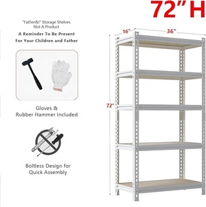 Venta al por mayor precio barato hogar estante de acero estante de almacenamiento protección contra la corrosión ángulo de acero estante unidad de almacenamiento - Product Image 4